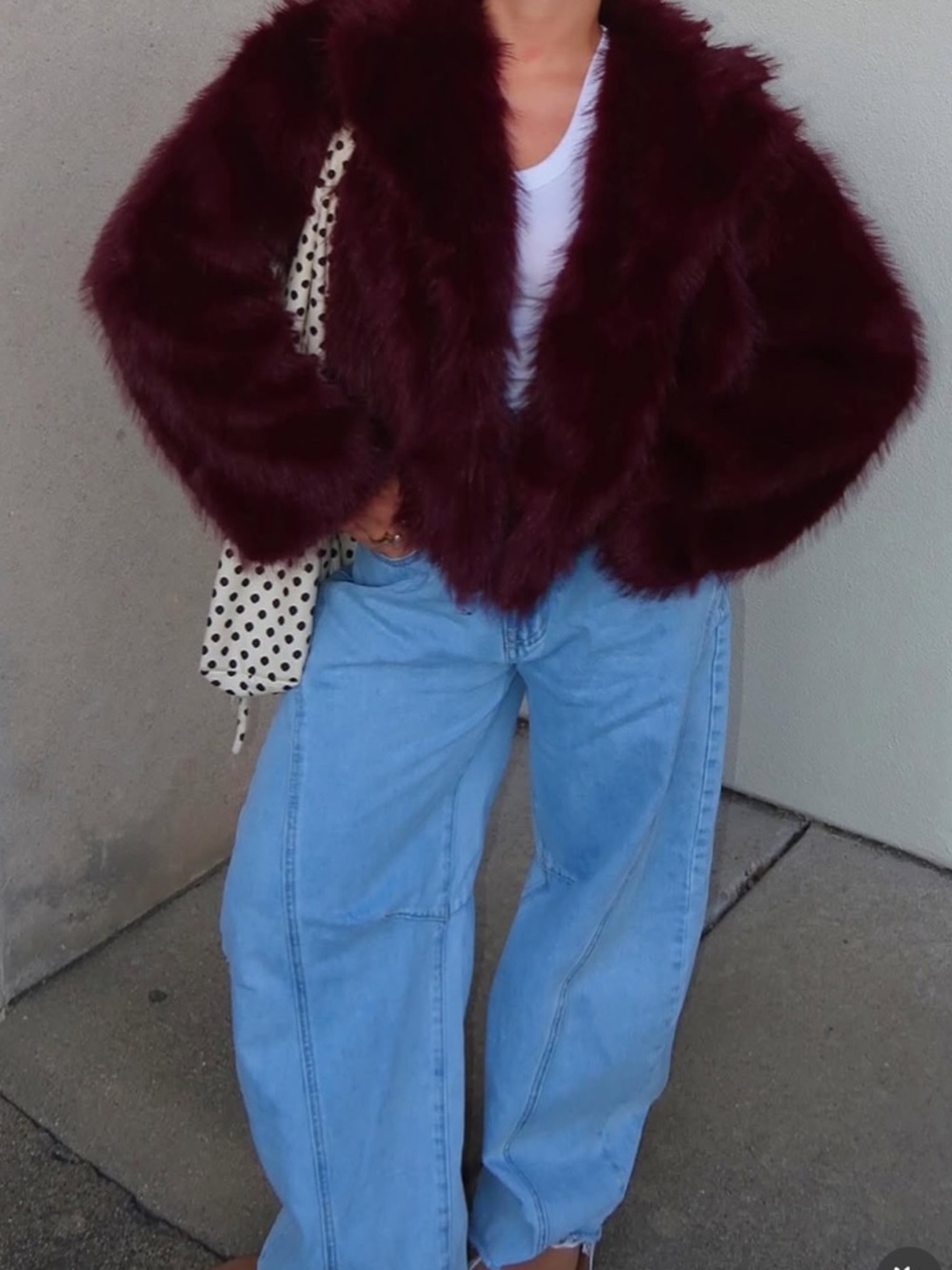 Princess Polly Liannah Faux Fur Jacket Red